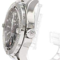 Breitling Black Stainless Steel Colt Automatic A17380 Men's Wristwatch 41 MM