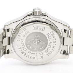 Breitling Black Stainless Steel Colt Automatic A17380 Men's Wristwatch 41 MM