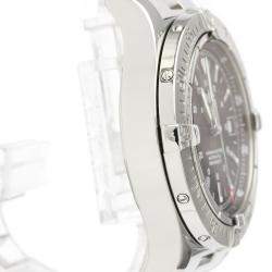 Breitling Black Stainless Steel Colt Automatic A17380 Men's Wristwatch 41 MM