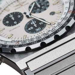 Breitling Ivory Stainless Steel Navitimer Jupiter Pilot 80975 Men's Wristwatch 42MM