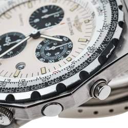 Breitling Ivory Stainless Steel Navitimer Jupiter Pilot 80975 Men's Wristwatch 42MM