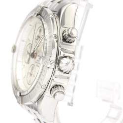 Breitling Silver Stainless Steel Chronomat Automatic A13356 Men's Wristwatch 44 MM