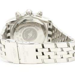Breitling Silver Stainless Steel Chronomat Automatic A13356 Men's Wristwatch 44 MM