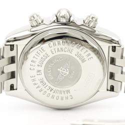 Breitling Silver Stainless Steel Chronomat Automatic A13356 Men's Wristwatch 44 MM