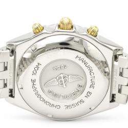 Breitling White 18K Yellow Gold And Stainless Steel Chronomat Automatic Men's Wristwatch 40 MM