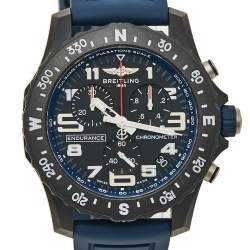 Pre Owned Breitling Black Ultralight Polymer Rubber Endurance Pro X82310 Men's Wristwatch 44 MM