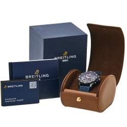 Pre Owned Breitling Black Ultralight Polymer Rubber Endurance Pro X82310 Men's Wristwatch 44 MM