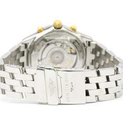 Breitling White 18K Yellow Gold And Stainless Steel Shadow Flyback LTD Edition B35313 Men's Wristwatch 40 MM