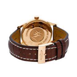 Breitling Black 18K Rose Gold Transocean Day & Date R4531012/BB70 Men's Wristwatch 43 MM