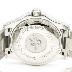 Pre Owned Breitling Black Stainless Steel Superocean II A17392 Automatic Men's Wristwatch 44 MM