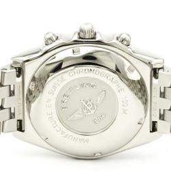Pre Owned Breitling Silver Stainless Steel Chronomat A13050.1 Automatic Men's Wristwatch 40 MM