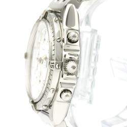 Pre Owned Breitling Silver Stainless Steel Chronomat A13050.1 Automatic Men's Wristwatch 40 MM