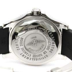 Pre Owned Breitling Black Stainless Steel Superocean A17391 Automatic Men's Wristwatch 44 MM