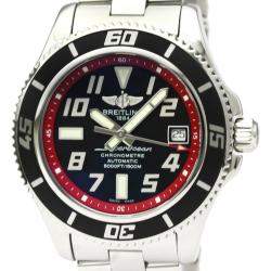 Breitling Black Stainless Steel Superocean A17364 Automatic Men's Wristwatch 42 MM