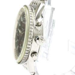 Breitling Black Stainless Steel Navitimer Montbrillant Automatic A41330 Men's Wristwatch 38 MM