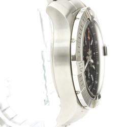 Breitling Black Stainless Steel A13375 Avenger Men's Wristwatch 49MM