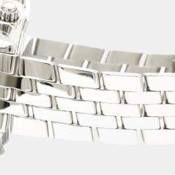 Pre Owned Breitling White Stainless Steel Chronomat Evolution A13356 Automatic Men's Wristwatch 44 MM