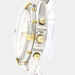 Breitling Silver 18K Yellow Gold And Stainless Steel Chronomat Automatic B13352 Men's Wristwatch 40 MM