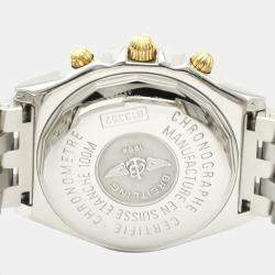 Breitling Silver 18K Yellow Gold And Stainless Steel Chronomat Automatic B13352 Men's Wristwatch 40 MM