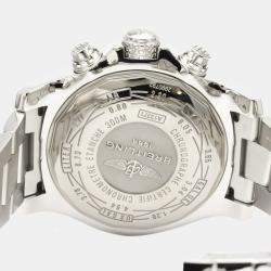 Breitling Blue Stainless Steel Super Avenger ll Chronograph A13371 Men's Wristwatch 49 MM