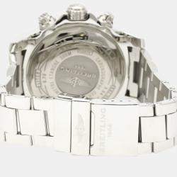 Breitling Blue Stainless Steel Super Avenger ll Chronograph A13371 Men's Wristwatch 49 MM