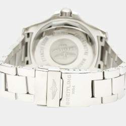 Pre Owned Breitling Black Stainless Steel Superocean II A17365 Automatic Men's Wristwatch 42 MM