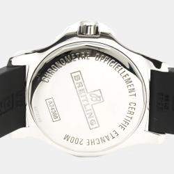Breitling Black Stainless Steel Colt A74388 Quartz Men's Wristwatch 44 MM  