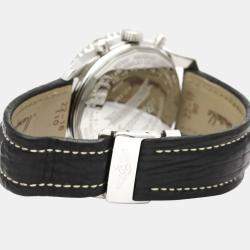 Breitling Silver Stainless Steel Navitimer Montbrillant Datora A21330 Automatic Men's Wristwatch 42 mm