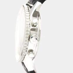 Breitling Silver Stainless Steel Navitimer Montbrillant Datora A21330 Automatic Men's Wristwatch 42 mm