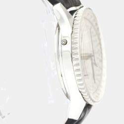 Breitling Silver Stainless Steel Navitimer Montbrillant Datora A21330 Automatic Men's Wristwatch 42 mm