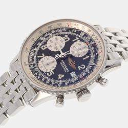 Breitling Black Stainless Steel Old Navitimer A13322 Men's Wristwatch 41 mm
