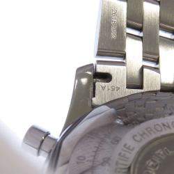 Breitling Black Stainless Steel Navitimer Chronograph A13324 Men's Wristwatch 42 mm