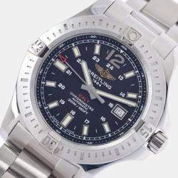 Breitling Black Stainless Steel Colt A17388 Automatic Men's Wristwatch 44 mm