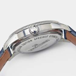 Pre Owned Breitling Black Stainless Steel Crocodile Superocean Heritage A1732124 Men's Wristwatch 42 mm