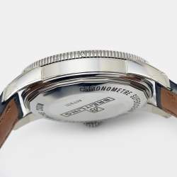 Pre Owned Breitling Black Stainless Steel Crocodile Superocean Heritage A1732124 Men's Wristwatch 42 mm