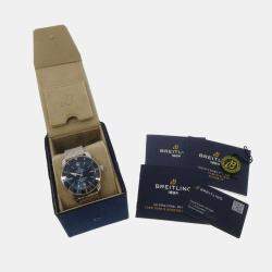 Breitling Blue Stainless Steel Superocean Heritage AB2020161C1A1 Men's Wristwatch 46 mm
