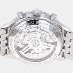 Breitling Blue Stainless Steel Navitimer AB0138241C1A1 Men's Wristwatch 43 mm