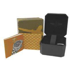 Pre Owned Breitling Black Stainless Steel Superocean A17340 Automatic Men's Wristwatch 41mm