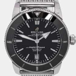 Pre Owned Breitling Black Stainless Steel SuperOcean AB2020121B1A1 Men's Wristwatch 46 mm 