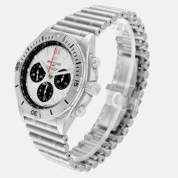 Breitling Silver Stainless Steel Chronomat Automatic Men's Wristwatch 42 mm