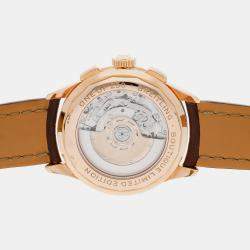 Breitling Silver 18k Rose Gold Premier RB0118371G1P2 Automatic Men's Wristwatch 42 mm