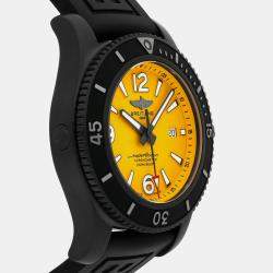 Breitling Yellow Stainless Steel Superocean II  M17368D71I1S2 Automatic Men's Wristwatch 46 mm