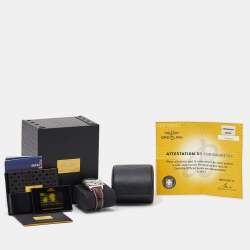 Pre Owned Breitling Silver Stainless Steel Alligator Leather Chronomat AB011011?G684 Men's Wristwatch 44 mm