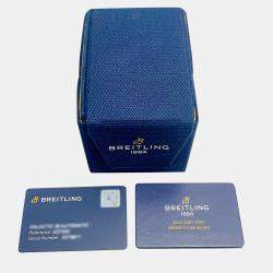 Breitling Blue Stainless Steel Chronomat Automatic Men's Wristwatch 38 mm