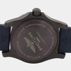 Breitling Blue Stainless Steel Superocean M17368D71C1S1 Automatic Men's Wristwatch 46 mm