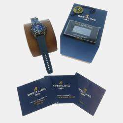 Breitling Blue Stainless Steel Superocean M17368D71C1S1 Automatic Men's Wristwatch 46 mm