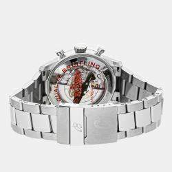 Breitling Green Stainless Steel Aviator AB01192A1L1A1 Automatic Men's Wristwatch 43 mm