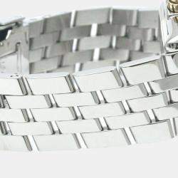 Pre Owned Breitling Black Yellow Gold Stainless Steel Chronomat B13356 Automatic Men's Wristwatch 44 mm