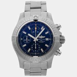 Breitling Blue Stainless Steel Avenger A13317101C1A1 Automatic Men's Wristwatch 45 mm