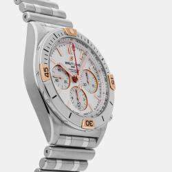 Breitling Silver Stainless Steel Chronomat IB0134101G1A1 Automatic Chronograph Men's Wristwatch 42 mm